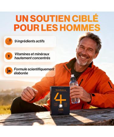 4 HIM TestoBalance - nergie et Fonction Musculaire - avec Zinc L-Arginine Ginseng et Fenugrec - 60 Comprim s V g taliens - Buy Online on GoSupps.com