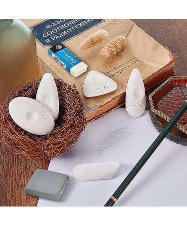 Zonon 12-Piece Drawing Art Eraser Set - Various Shapes for Artists, Painting, Sketching - White Kneaded Erasers for Precision Erasing - Buy Online on GoSupps.com