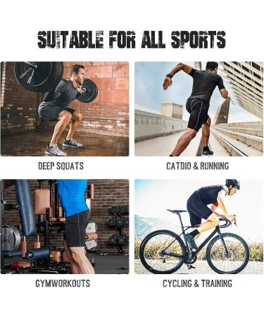 Roadbox Men's Compression Shorts 3 Pack - Cool Dry Athletic Underwear for Running & Gym - Black/Grey/Navy Blue - Large - Buy Online on GoSupps.com