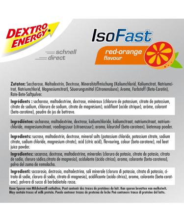 Dextro Energy Carbo mineral drink red orange 1120 g - Buy Online on GoSupps.com