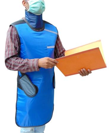 BOSKY Xray Protective Lead Apron with Thyroid Collar | .5mm Lead Equivalency | Radiation Protection Supplies - Buy Online on GoSupps.com