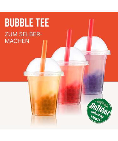 Inspire Food Bubble Tea Pearl Set - 3-Pack Popping Boba Fruit Beads - Vegan & Gluten-Free Strawberry Mango Blueberry Tapioca Pearls 450g Each - Buy Online on GoSupps.com