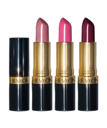 Revlon Super Lustrous Lipstick Set - Pink Plum & Berry 3 Piece Gift Set - Buy Online on GoSupps.com