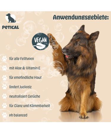 Petical Oatmeal Dog Shampoo - 100% Vegan pH-Neutral Aloe Vera & Vitamin E for All Fur Types | Anti-Itching & Odor Care - Buy Online on GoSupps.com