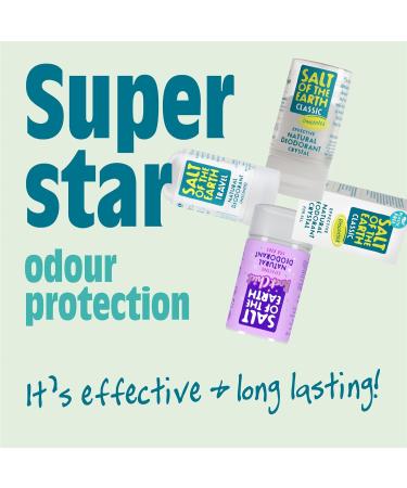 Salt of the Earth - Natural Deodorant Crystal Classic - Effective Crystal Deodorant Fragrance Free Vegan cruelty Free - Suitable for Women Men and Kids - 90g Crystal Classic 90 g (Pack of 1) - Buy Online on GoSupps.com