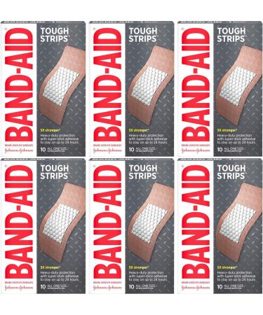 Buy Band-Aid Extra Tough Adhesive Bandages - 1-3/4 Inch 10 Bandages (Pack of 6) - Fast International Shipping - Buy Online on GoSupps.com
