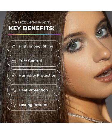 XMONDO Hair Super Gloss Ultra Frizz Defense Spray | Ultimate Frizz & Humidity Guard Designed with Humishield Technology Vegan Formula Promotes Softer Strands and Enhances Shine 6.7 Fl Oz - Buy Online on GoSupps.com