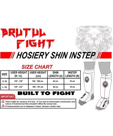 Brutul Cloth Shin & Instep Guards | Training Sparring Shin Pads | MMA, Muay Thai, Karate | Washable | Black - Large/X-Large - Buy Online on GoSupps.com