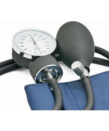Belmalia Manual Arm Blood Pressure Monitor with Dual Head Stethoscope - Aneroid Sphygmomanometer & Cuff Bag - Blue/Black - Buy Online on GoSupps.com