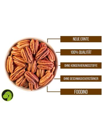 Premium Raw Pecans - Natural Untreated Kernels | Bulk Sizes 500g to 5kg | Unsalted Re-lockable Foodino Quality - Buy Online on GoSupps.com