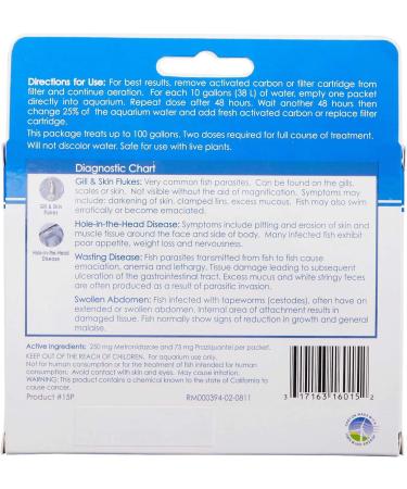 API General Cure Powder Packets - 10 Count (6 Pack) | Effective Parasite Treatment - Buy Online on GoSupps.com