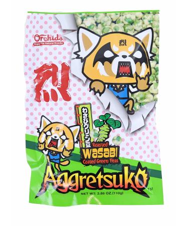 Aggretsuko Roasted Wasabi Coated Green Peas 2-pack Asian Food Grocer