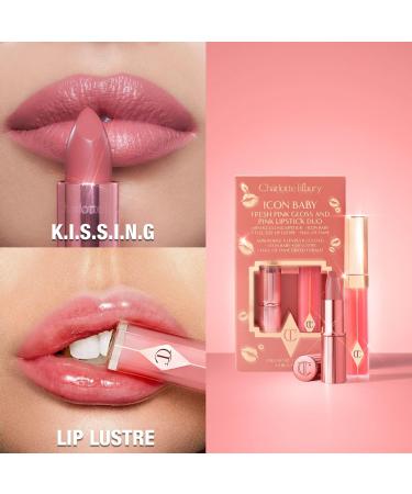 Charlotte Tilbury Magic Cream Duo with Icon Baby Lip Set - 2 Firming-Effect Peptide Moisturizers 30ml + Mini Lipstick & Full-Size Gloss - Hydrating Skincare & Pink Lip Makeup Gift Set - Buy Online on GoSupps.com