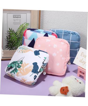 Coolhiya 4-Pack Women's Storage Bags for Menstrual Pads & Travel Cosmetics - Washable Cotton - Buy Online on GoSupps.com
