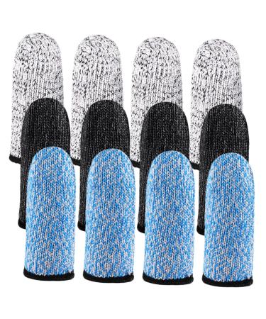 FOMIYES 6 Pair Finger Cots Kitchen Cutting Finger Covers Fingertip Covers Reusable Finger Sleeve Portable Thumb Sleeve Hppe High Strength Polyethylene Thumb Multifunction Work