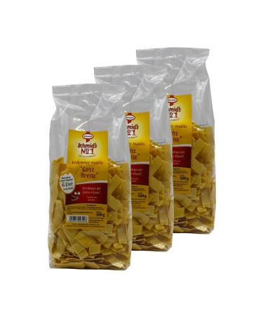 Schmid's Schmids No1 3 x ribbon noodles very wide 18 mm 500 g excellent in taste and savory in bite