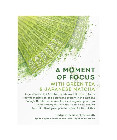 Lipton Magnificent Matcha Tea Bags - 15 Count, 4 Pack Green Tea with Real Japanese Matcha - Buy Online on GoSupps.com