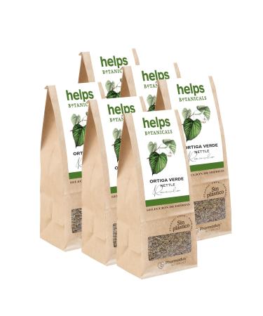 HELPS PHARMADUS BOTANICALS HELPS INFUSIONS - Loose leaf green nettle infusion. Nettle tea with diuretic effect. 100-gram loose leaf bag. Pack of 3