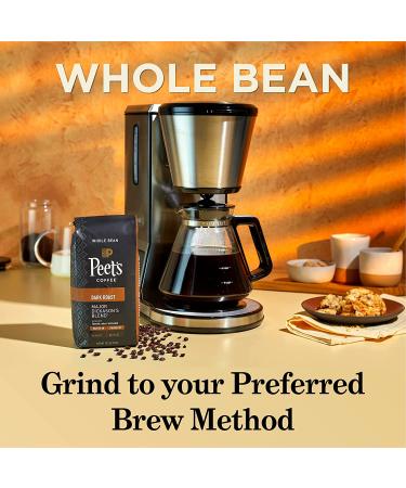 Peet's Coffee Major Dickason's Blend Dark Roast Whole Bean Coffee - 18oz Bag - Buy Online on GoSupps.com