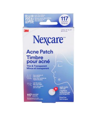 Nexcare Thin and Transparent Acne Patch 117 count Acne Spot Remover 117 Patches