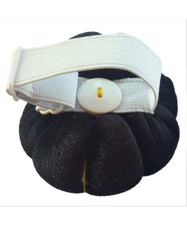 CUSHYSTORE Velvet Wrist Pin Needle Cushion - Adjustable Elastic Strap - Black - Buy Online on GoSupps.com
