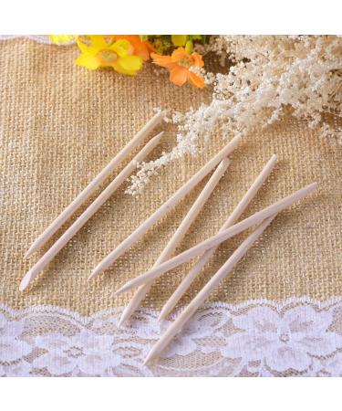 RYFAB 200 Packs Wood Sticks Double Sided Nail Art Multifunctional Cuticle Pusher Remover Manicure Pedicure Tool - Buy Online on GoSupps.com