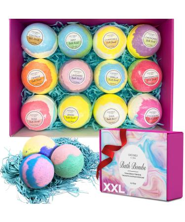 Luxury Bath Bombs Gift Set - Bubble Spa Bath Bombs Offering Fragrant Relaxation - Soothing Lavender  and Fragrant Rose Bath Bombs - Calming Fizzy Bombs from Beautyfrizz