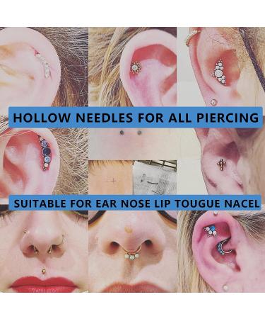SOTICA 16G Ear Nose Piercing Needles - 5pcs IV Catheter Cannula Kit for Belly Navel Nipple Piercing - Stainless Steel Body Piercing Supplies - Buy Online on GoSupps.com