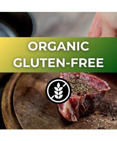 Ground Black Pepper 200g Premium Quality Freshly Ground Non-GMO Gluten-Free Aromatic Spice for Cooking Seasoning and Marinades Vegan No Additives - Buy Online on GoSupps.com