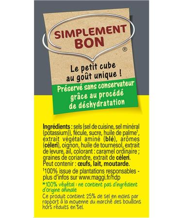 Maggi KUB OR Bouillon 25% de sel 32 cubes 121 6 g - Buy Online on GoSupps.com