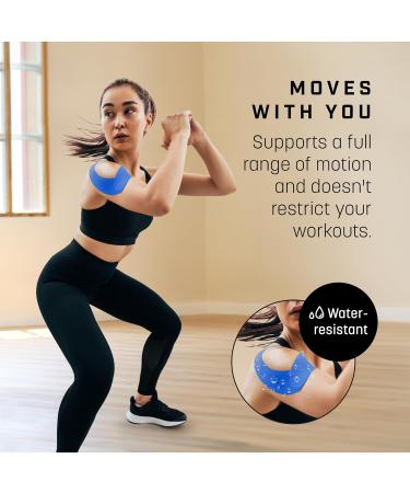 5m Kinesiology Tape Roll - Sports & Physio Support for Knee & Muscle - Adhesive Uncut Tape for Pain Relief & Improved Circulation (Light Blue) - Buy Online on GoSupps.com