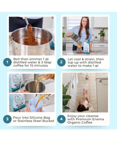 Premium Enema Organic Coffee for Enemas - Light Roast Medium Ground Specialty Grade High Palmitic Acid Caffeine Fair Trade 1Lb 16 Ounce (Pack of 1) - Buy Online on GoSupps.com