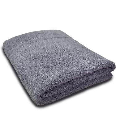 Zenith Luxury Extra Large SPA Bath Towel - 40x70 Inch, 600 GSM, 100% Cotton - Oversized Gray Charcoal Towel - Buy Online on GoSupps.com