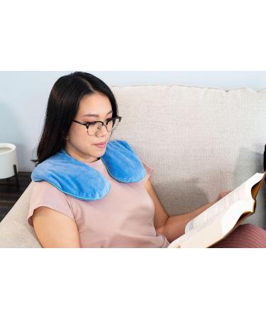 DreamTime Microwaveable Crescent Wrap - Lavender, Lemongrass, and Chamomile Neck and Shoulder Relaxer for Stress Relief - Buy Online on GoSupps.com