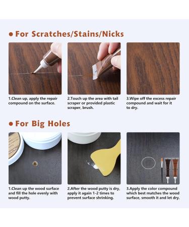 SEISSO Wood Furniture Repair Kit 12+1 Colors for Holes Scratches & Cracks in Hardwood Floors & Cabinets International Shipping Available - Buy Online on GoSupps.com