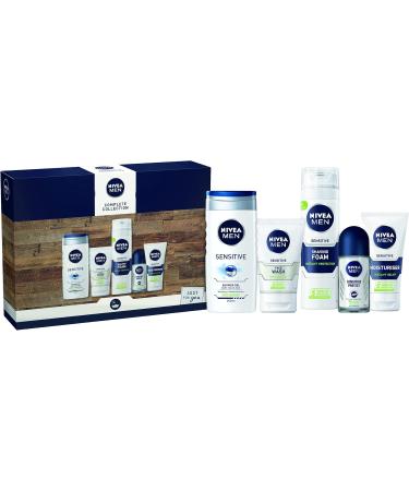 NIVEA MEN Complete Collection Giftset Men's Toiletry Gift Set for Sensitive Skin Conquer Skin Irritation with Our Men's Gift Set 5 Item Men Gift Set - Buy Online on GoSupps.com
