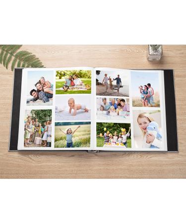 XONDIES 600 Pockets Fabric Linen Photo Album for 4x6 Photos - Grey | Large Capacity Slip-in Picture Book for Wedding, Family, Baby - Anniversary Albums - Buy Online on GoSupps.com