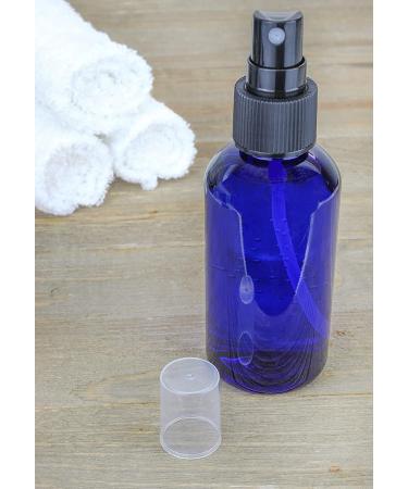 4oz Blue Plastic Fine Mist Spray Bottles (12-Pack) BPA-Free with Black Sprayers - Includes Labels - PET #1 Plastic - Buy Online on GoSupps.com
