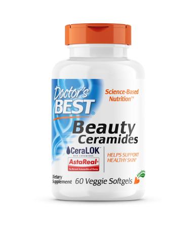 Doctor's Best Beauty Ceramides with Ceramide-PCD 60 Veggie Softgels