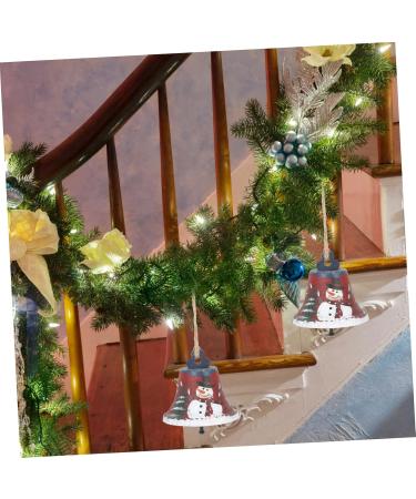 Buy Abaodam 4-Piece Wrought Iron Christmas Tree Hanging Bells | Snowy Decor for American Style Xmas Trees | 7x7cm | International Shipping Available - Buy Online on GoSupps.com