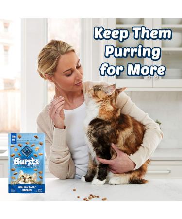 Blue Buffalo Bursts with Paw-Licken Chicken Cat Treats 141g Pouch 141 g (Pack of 1) Chicken - Buy Online on GoSupps.com