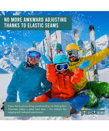 Women's Thermal Long Johns Set | Sleeve Shirt & Pants Base Layer | White XL | for Ski & Extreme Cold - Buy Online on GoSupps.com