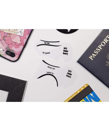 Beth Bender Beauty Cat Eyeliner & Smokey Eye Stencil Set | Perfect Winged Tip | Made in USA | Reusable & Flexible | Cruelty Free & Vegan - Buy Online on GoSupps.com