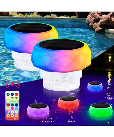 Ieilulu LED pool lighting with color change pool lighting underwater for swimming pools underwater light pool water parks used and pool pond fountain (2 pieces)
