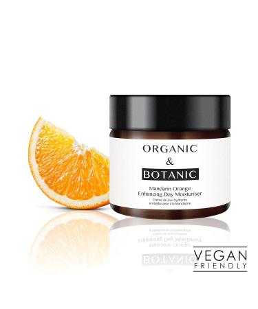 Organic & Botanic Vegan Mandarin Orange Face Moisturizer 50ml - Hydrating Day Cream for Dry & Sensitive Skin - Premium UK Vegan Skincare - Buy Online on GoSupps.com