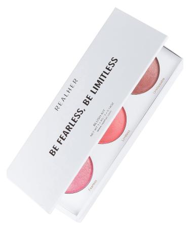 RealHer Everyday Blush Kit: Shimmers, Bronzer, Highlighting Cheek Color - Brighten & Glow for All Skin Tones - Buy Online on GoSupps.com
