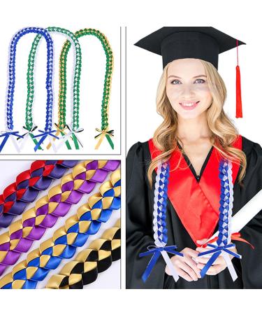 OralGos Elegant Double Layered Graduation Pendant Necklace - Green/White Wreath Honor Rope for Graduation  - Buy Online on GoSupps.com