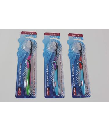Top Med ETS Extra Hard Smokers Toothbrush - 1 Count (Color May Vary) - Buy Online on GoSupps.com