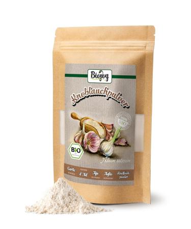 Biojoy Organic Garlic Powder (250g) - Additive-Free Finely Ground Allium Sativum for Healthy Cooking - Buy Online on GoSupps.com