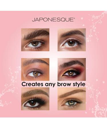 JAPONESQUE Brow Builder Kit - Brow Lamination Spatula Tweezers 5 Stencils & Brush for Perfect Eyebrows | International Shipping Available - Buy Online on GoSupps.com
